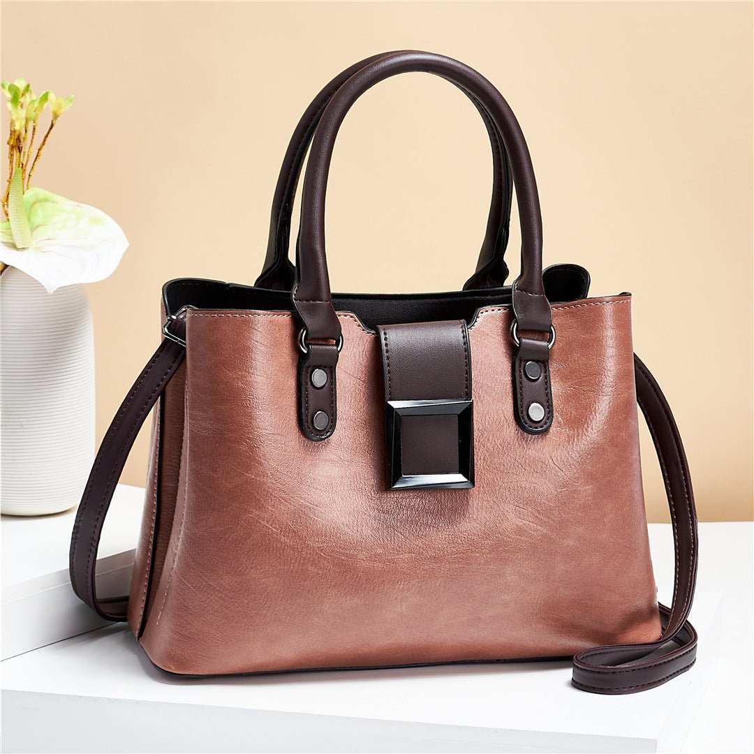 Women Shoulder Bag Big Buckle Handbags Work Daily Office Crossbody Bags - AMIR BAGS INDIA PRIVATE LIMITED