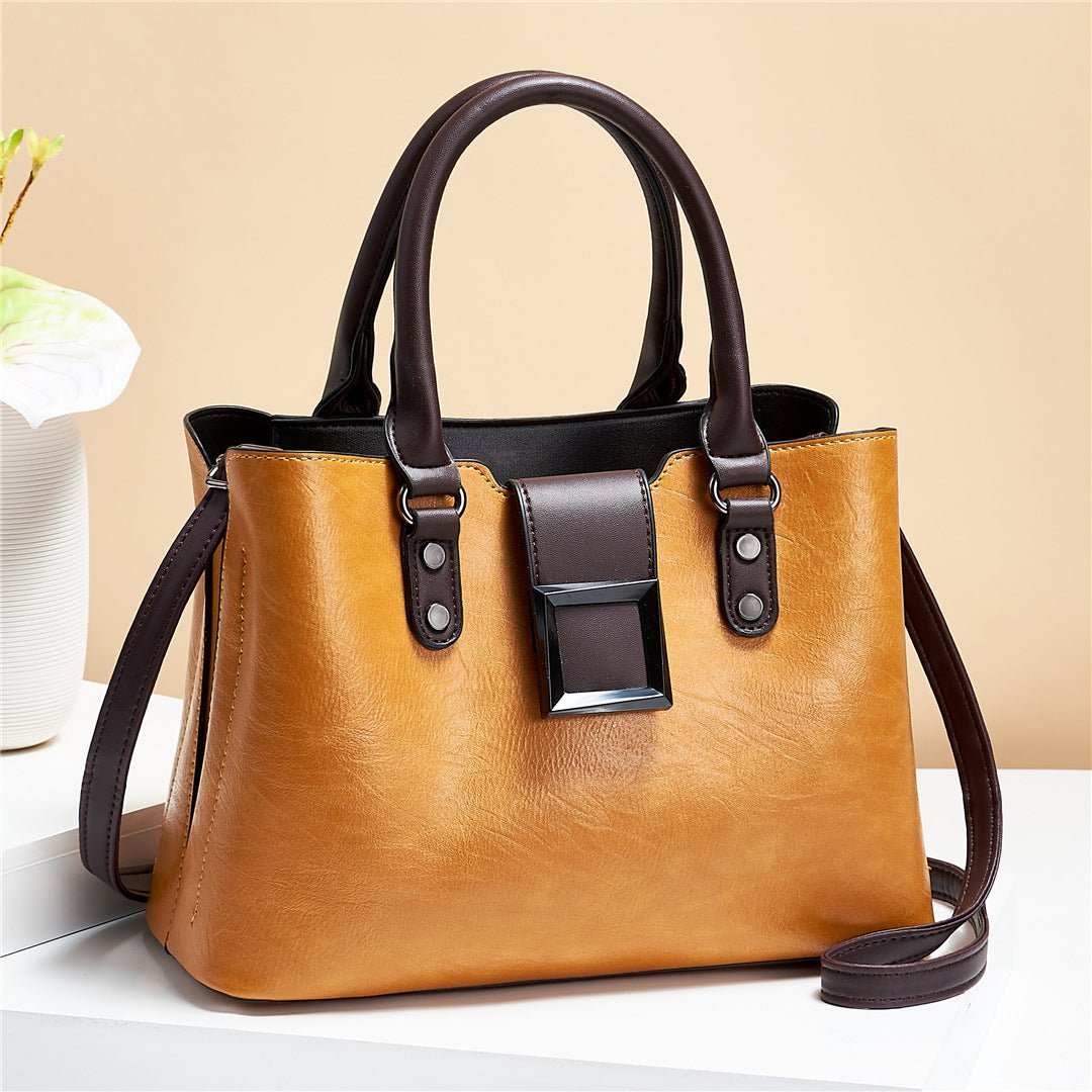 Women Shoulder Bag Big Buckle Handbags Work Daily Office Crossbody Bags - AMIR BAGS INDIA PRIVATE LIMITED