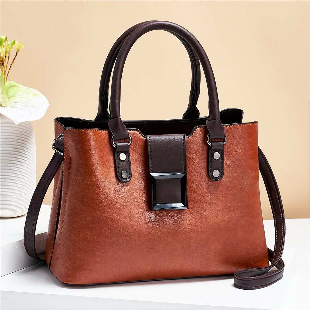 Women Shoulder Bag Big Buckle Handbags Work Daily Office Crossbody Bags - AMIR BAGS INDIA PRIVATE LIMITED