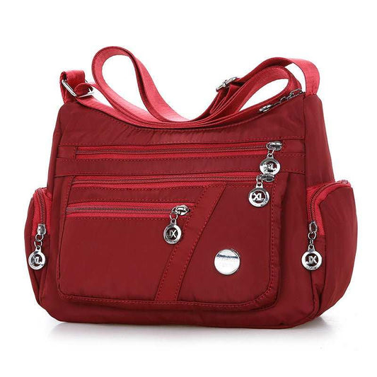 Women Shoulder Bag Multi - pocket Design Waterproof Casual High Capacity Crossbody Bag - AMIR BAGS INDIA PRIVATE LIMITED