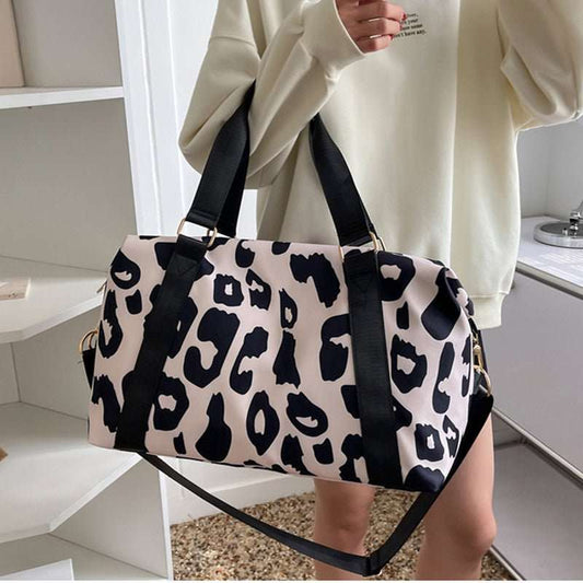 Women Travel Duffel Bag Cow Pattern Handbag Fitness Sports Shoulder Bags - AMIR BAGS INDIA PRIVATE LIMITED