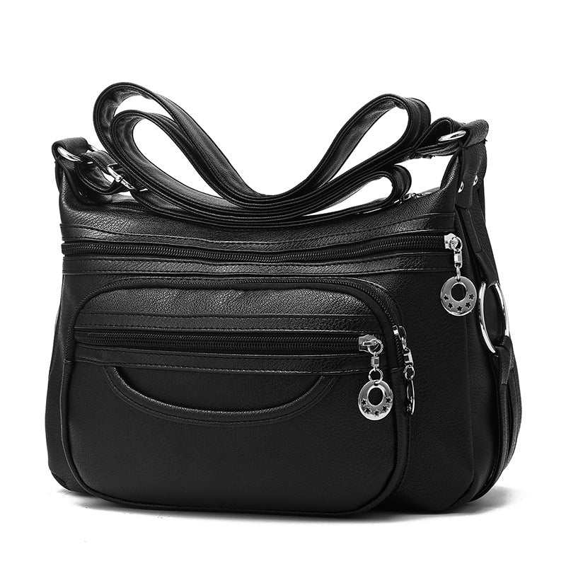 Women Work Bag Multi - pocket Messenger Bag With Zippers Daily Crossbody Bag - AMIR BAGS INDIA PRIVATE LIMITED