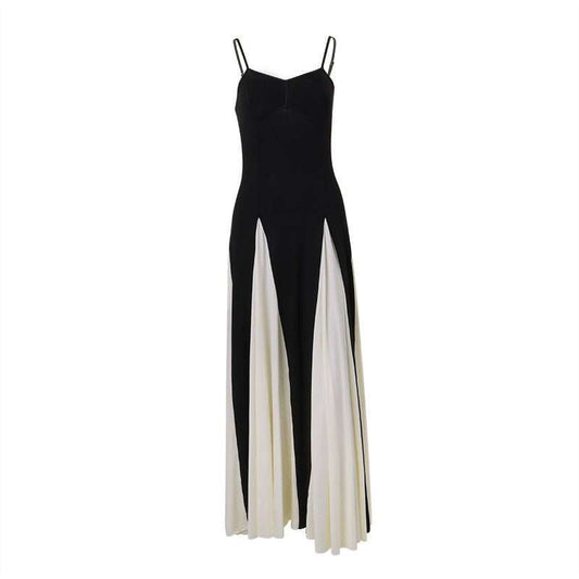 Women's Fashion Color Contrast Sling Dress - AMIR BAGS INDIA PRIVATE LIMITED