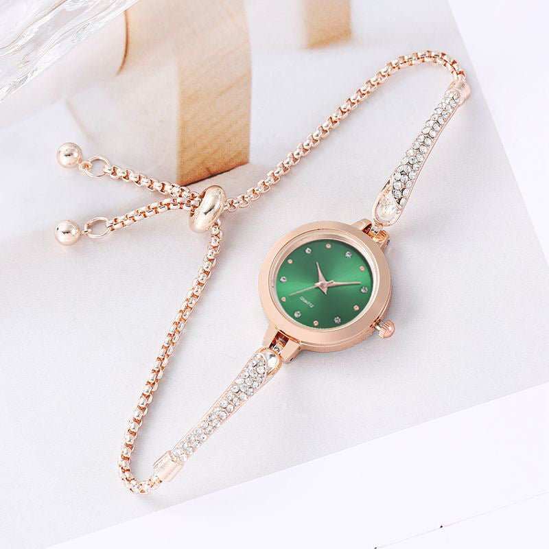 Women's Fashion Diamond Inlaid Elegant Bracelet Watch - AMIR BAGS INDIA PRIVATE LIMITED
