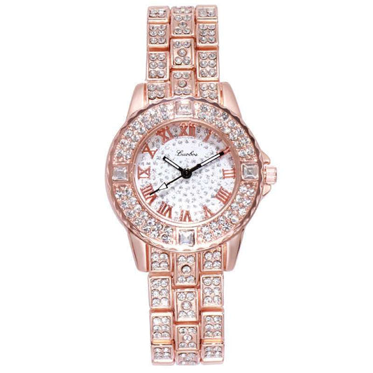 Women's Fashion Simple Rhinestone Alloy Quartz Watch - AMIR BAGS INDIA PRIVATE LIMITED