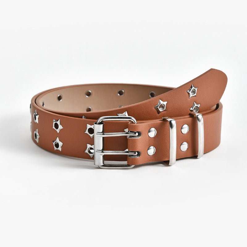 Women's Fashion Stars Decorative Double - row Belts - AMIR BAGS INDIA PRIVATE LIMITED