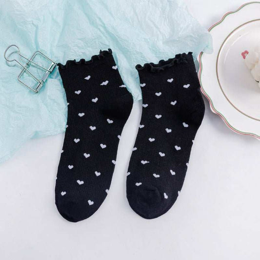 Women's Fashionable Stringy Selvedge Cotton Middle Tube Socks - AMIR BAGS INDIA PRIVATE LIMITED