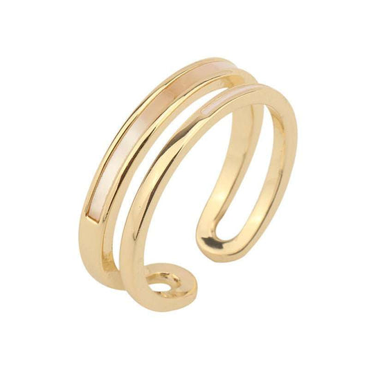 Women's Fritillaria Double Plain Ring - AMIR BAGS INDIA PRIVATE LIMITED