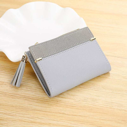 Women's Frosted Multiple Card Slots Buckle Short Zipper Wallet - AMIR BAGS INDIA PRIVATE LIMITED
