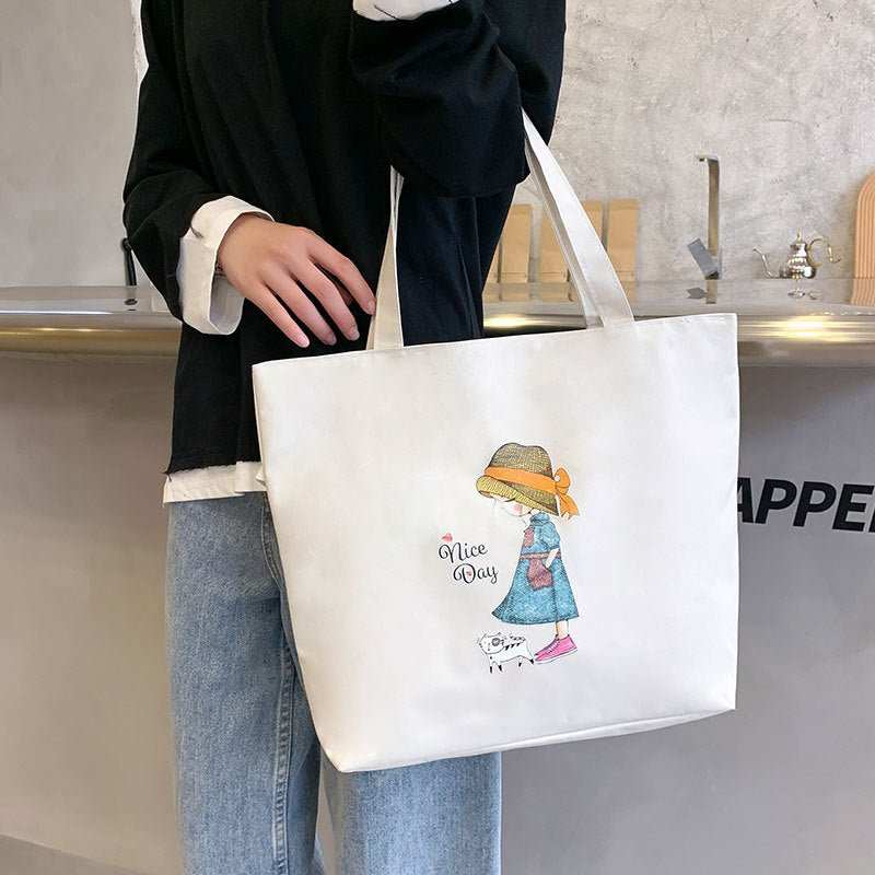Women's Large Capacity Hand Carrying Canvas Bag - AMIR BAGS INDIA PRIVATE LIMITED