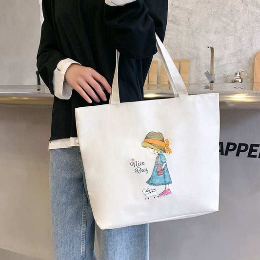 Women's Large Capacity Hand Carrying Canvas Bag - AMIR BAGS INDIA PRIVATE LIMITED