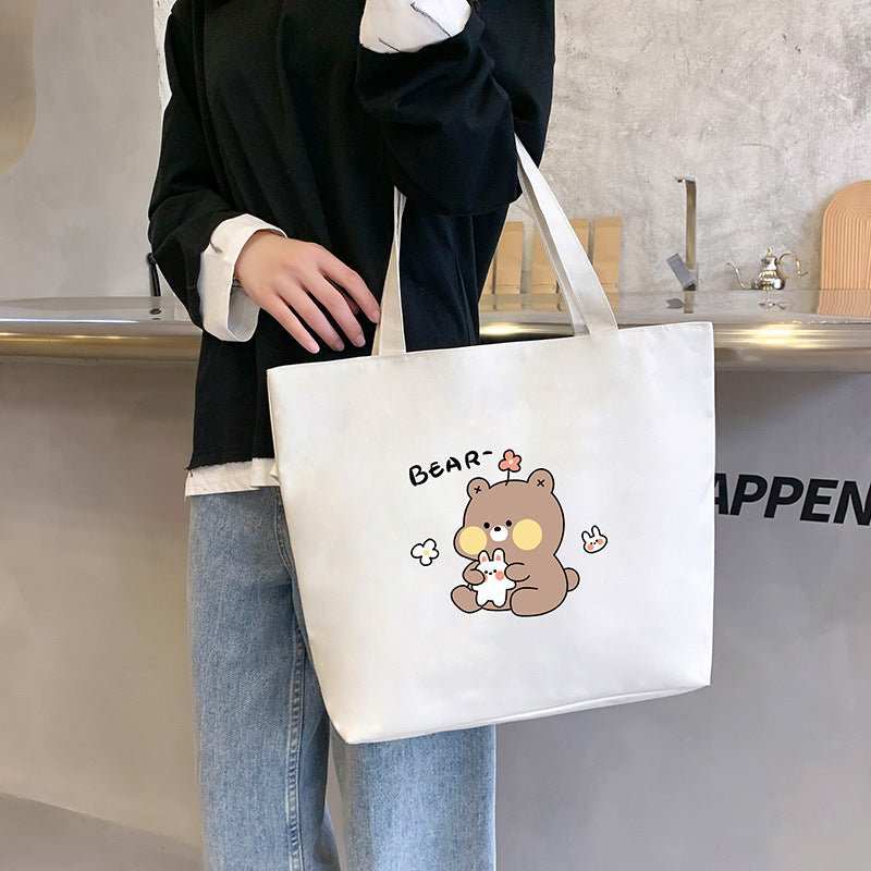 Women's Large Capacity Hand Carrying Canvas Bag - AMIR BAGS INDIA PRIVATE LIMITED