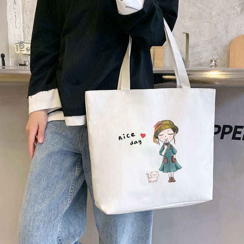Women's Large Capacity Hand Carrying Canvas Bag - AMIR BAGS INDIA PRIVATE LIMITED