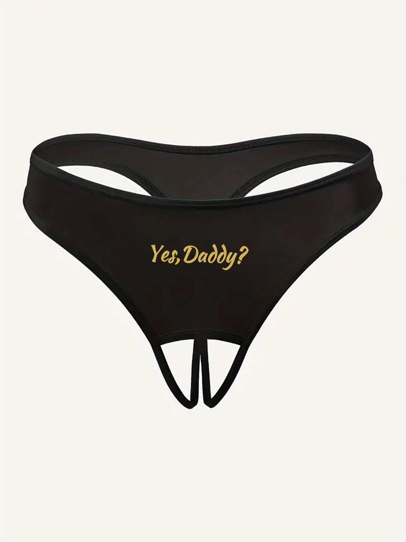 Women's Letter Printed Hollow Underwear - AMIR BAGS INDIA PRIVATE LIMITED