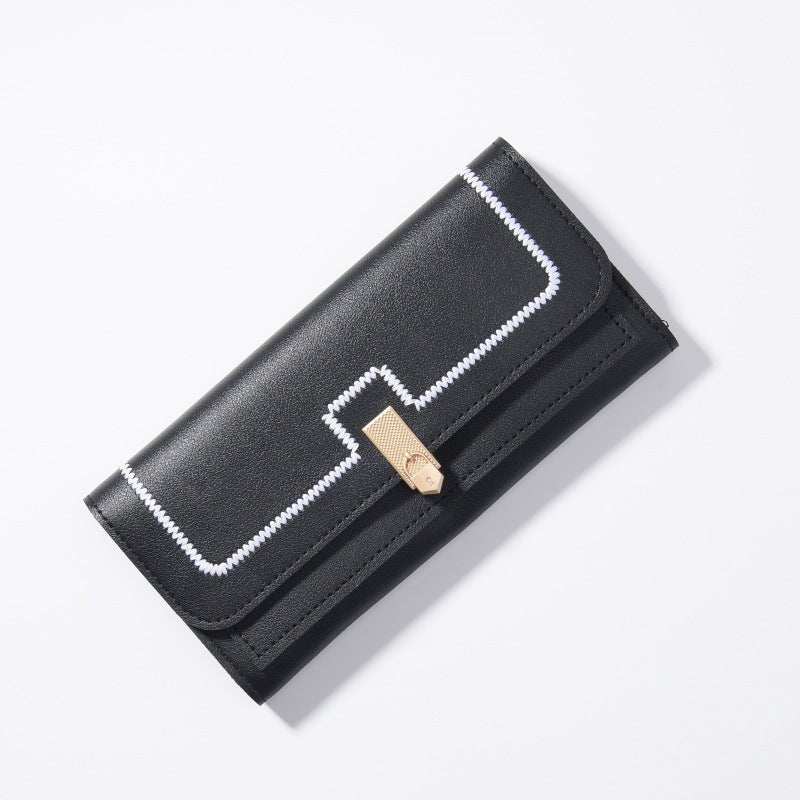 Women's Long And Simple Student Large Capacity Multi - card - slot Clutch - AMIR BAGS INDIA PRIVATE LIMITED
