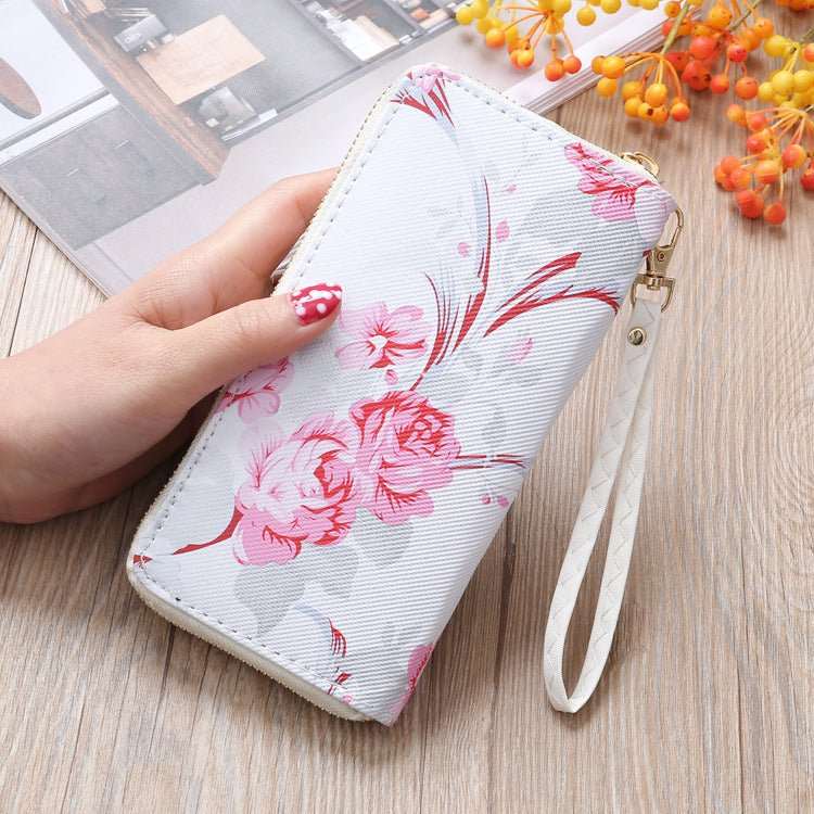 Women's Long Wallet Printed Single - pull Mobile Phone Bag Clutch - AMIR BAGS INDIA PRIVATE LIMITED