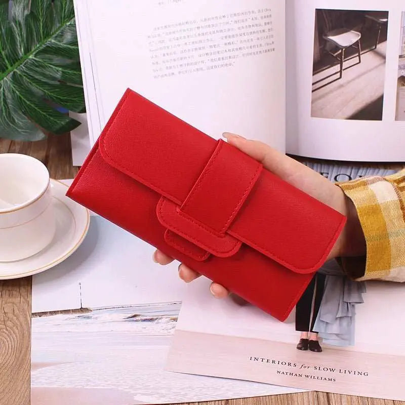 Women's Long Wallet Tri - fold Clutch Large Capacity - AMIR BAGS INDIA PRIVATE LIMITED