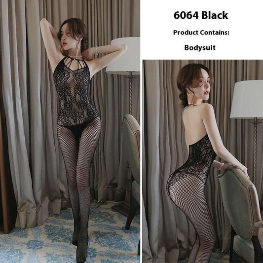 Women's Open Gear One - piece Stockings Fishnet Clothes Body Stockings Hollow Socks - AMIR BAGS INDIA PRIVATE LIMITED