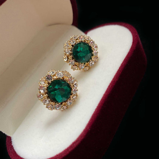 Women's Retro Flower Personality Circular Earrings - AMIR BAGS INDIA PRIVATE LIMITED