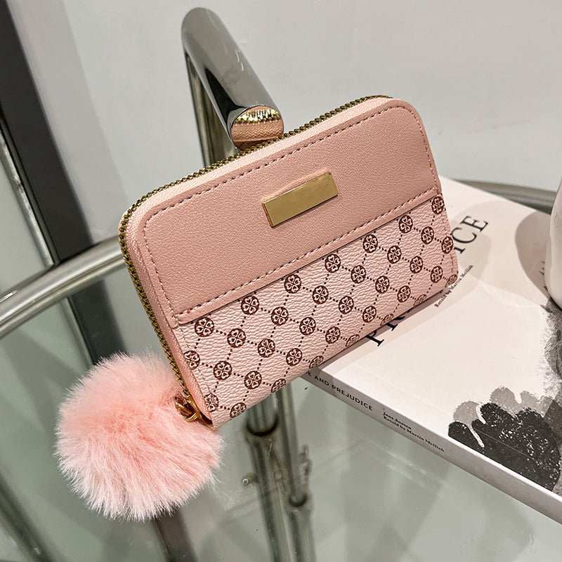 Women's Short Printing Color Contrast Korean Style Bag Wallet - AMIR BAGS INDIA PRIVATE LIMITED