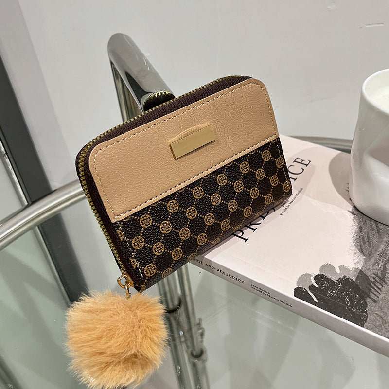 Women's Short Printing Color Contrast Korean Style Bag Wallet - AMIR BAGS INDIA PRIVATE LIMITED