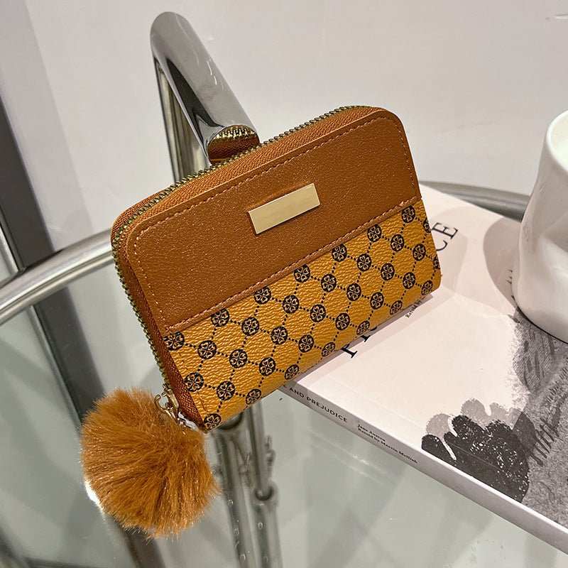 Women's Short Printing Color Contrast Korean Style Bag Wallet - AMIR BAGS INDIA PRIVATE LIMITED