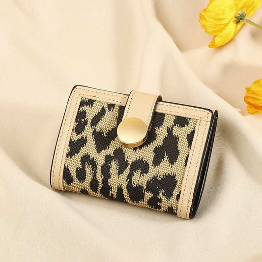 Women's Trendy Leopard Print Fashion Short Wallet - AMIR BAGS INDIA PRIVATE LIMITED