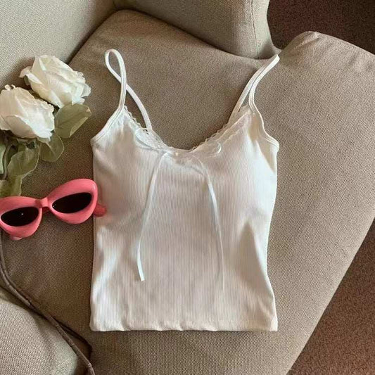 Women's V - neck Bowknot Camisole - AMIR BAGS INDIA PRIVATE LIMITED