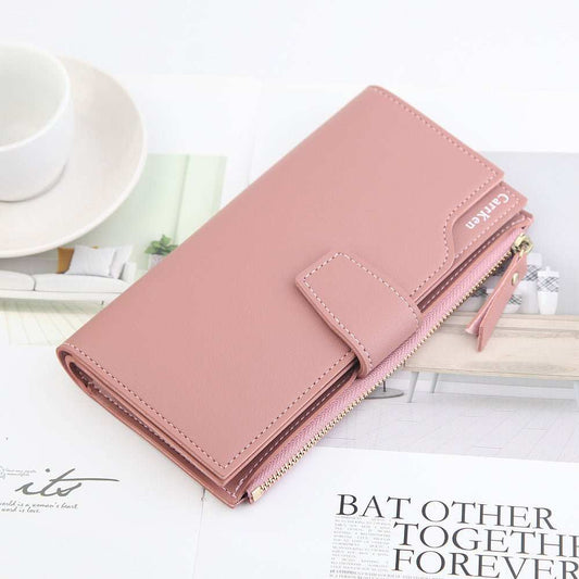 Women's Wallet Long Wallet Women Zipper Card - AMIR BAGS INDIA PRIVATE LIMITED