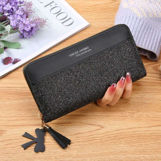 Women's Zipper Stitching Solid Color Tassel Wild - AMIR BAGS INDIA PRIVATE LIMITED