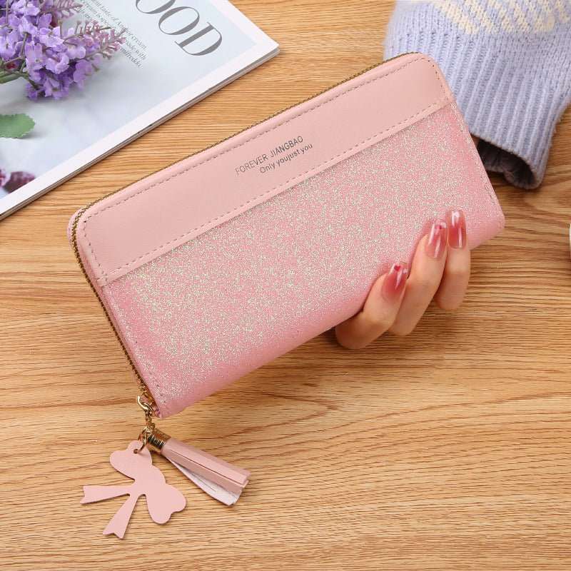 Women's Zipper Stitching Solid Color Tassel Wild - AMIR BAGS INDIA PRIVATE LIMITED