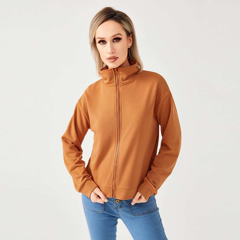 Women's Zipper Sweatshirt - AMIR BAGS INDIA PRIVATE LIMITED