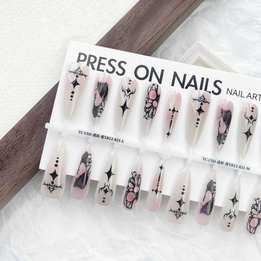 Y2g European And American Lines Lace Style Manicure Long Water Drops Glossy - AMIR BAGS INDIA PRIVATE LIMITED